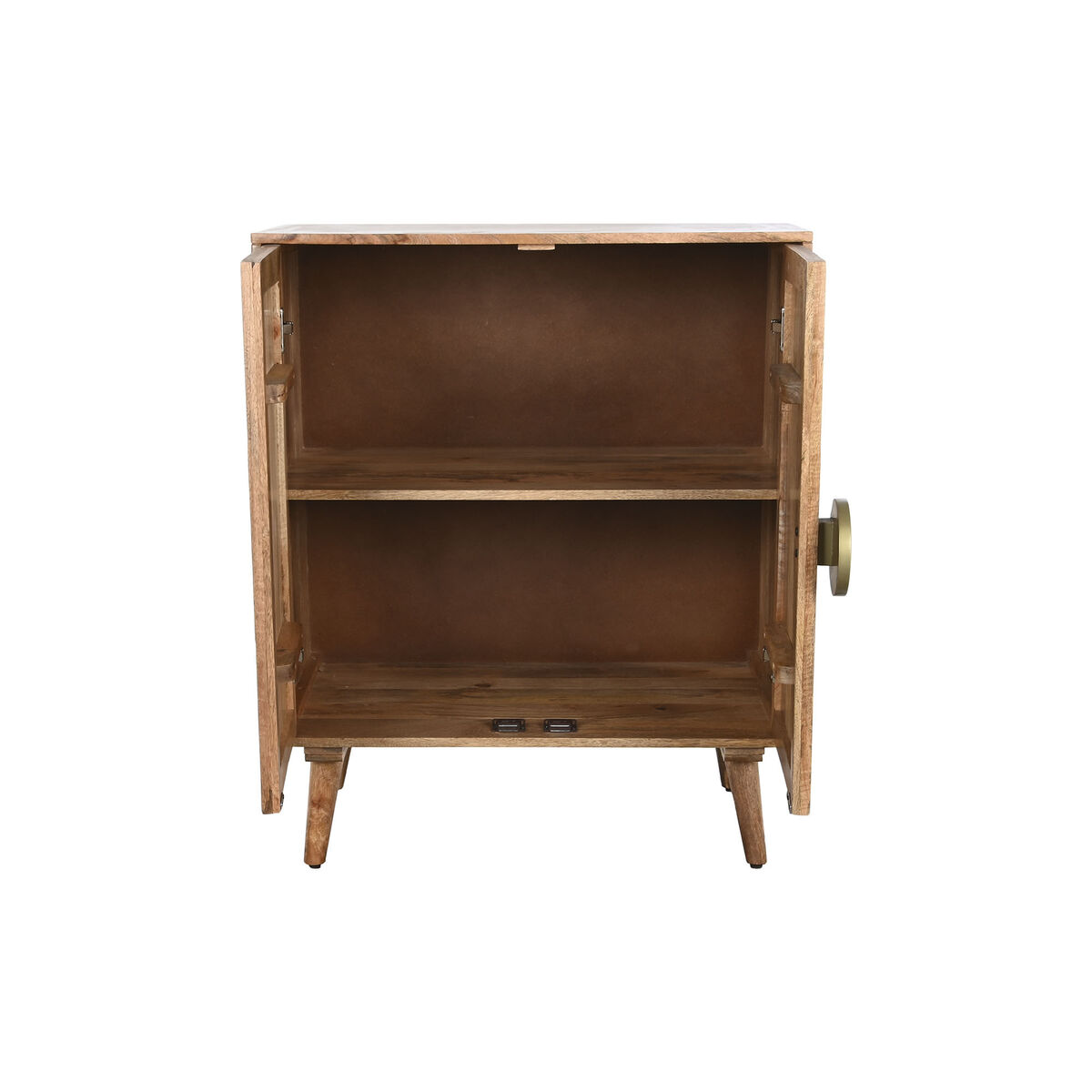 Skänk Home ESPRIT Vit Gyllene Naturell Trä 80 x 45 x 97 cm - 4
