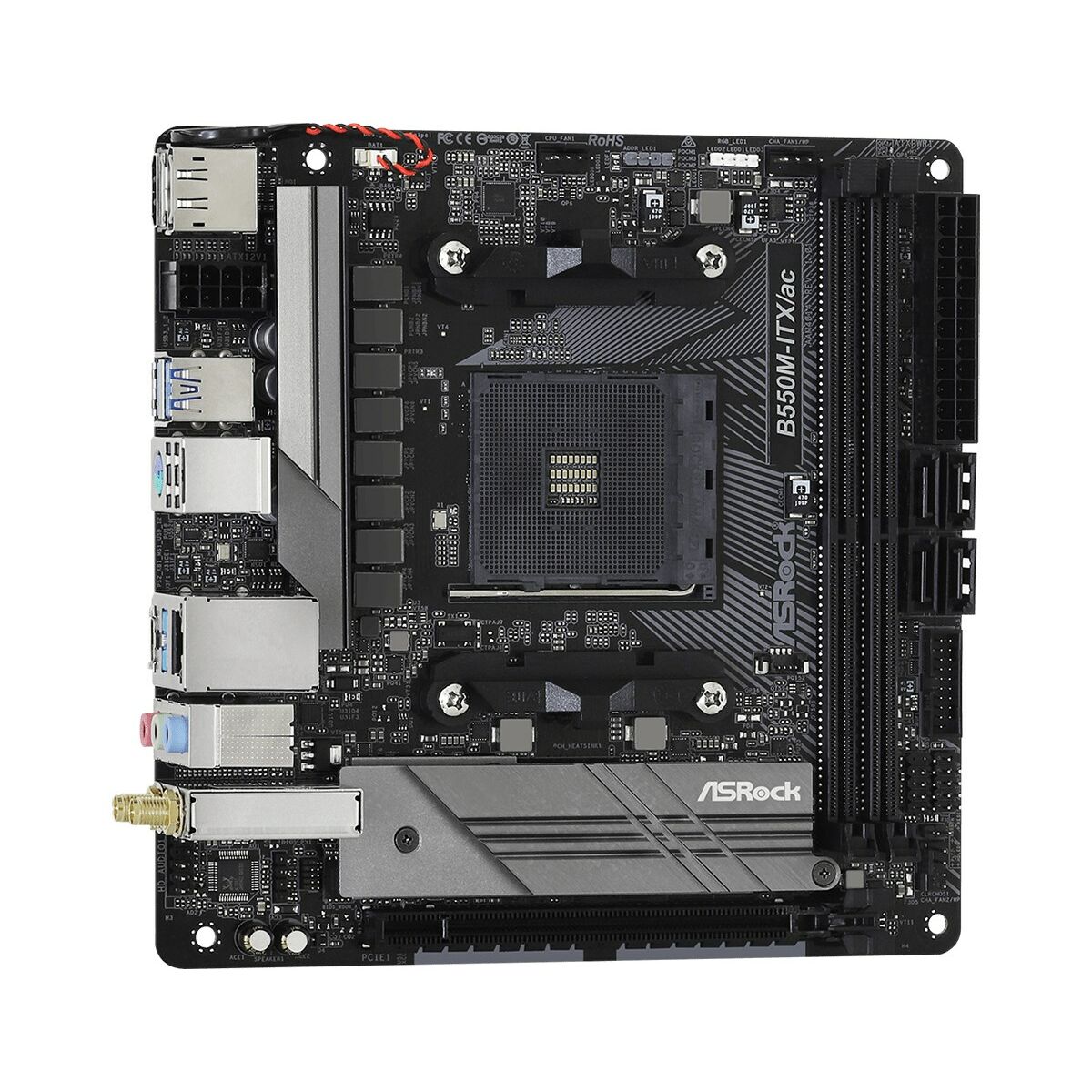Moderkort ASRock B550M-ITX/ac AMD AM4 AMD B550 AMD - 4