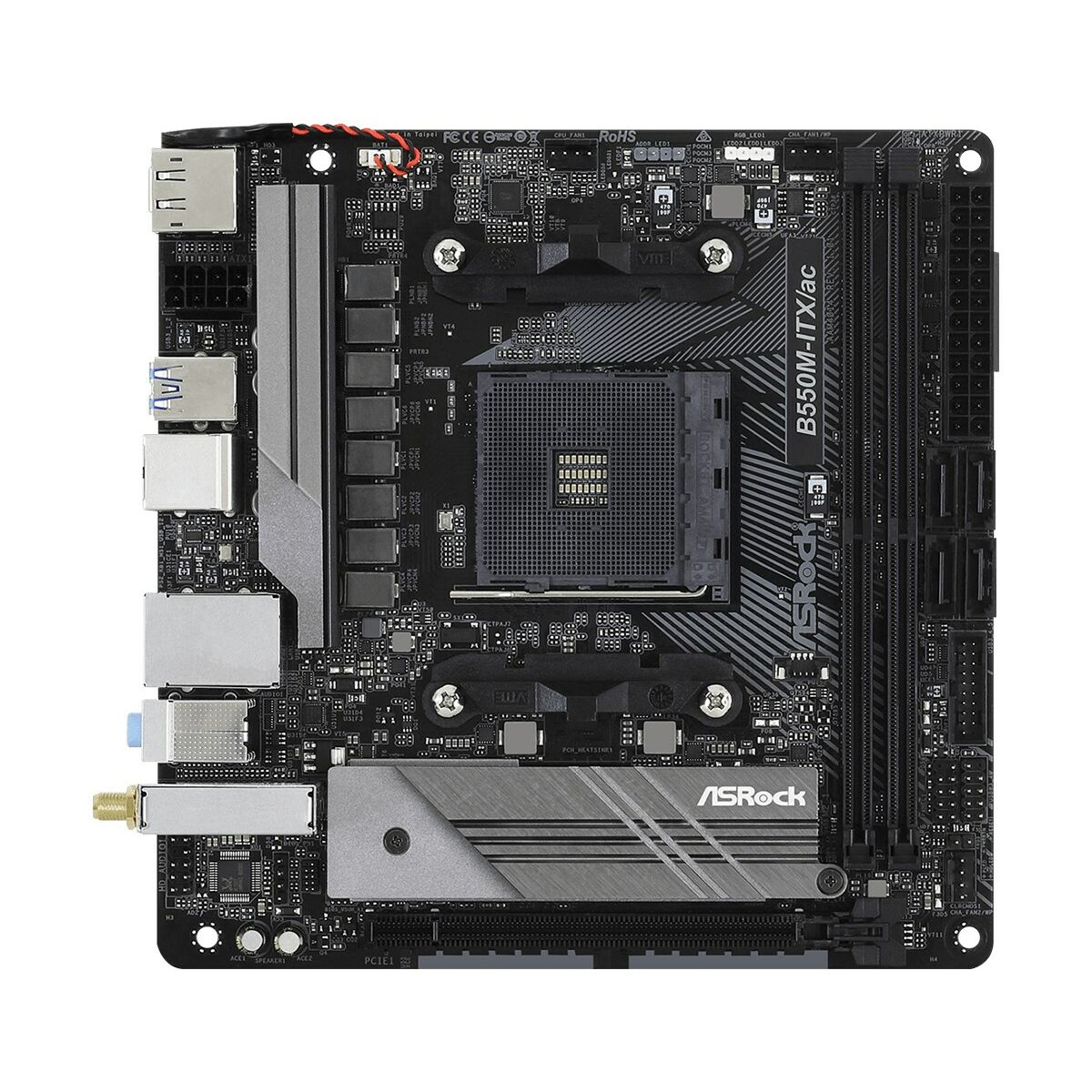 Moderkort ASRock B550M-ITX/ac AMD AM4 AMD B550 AMD - 2