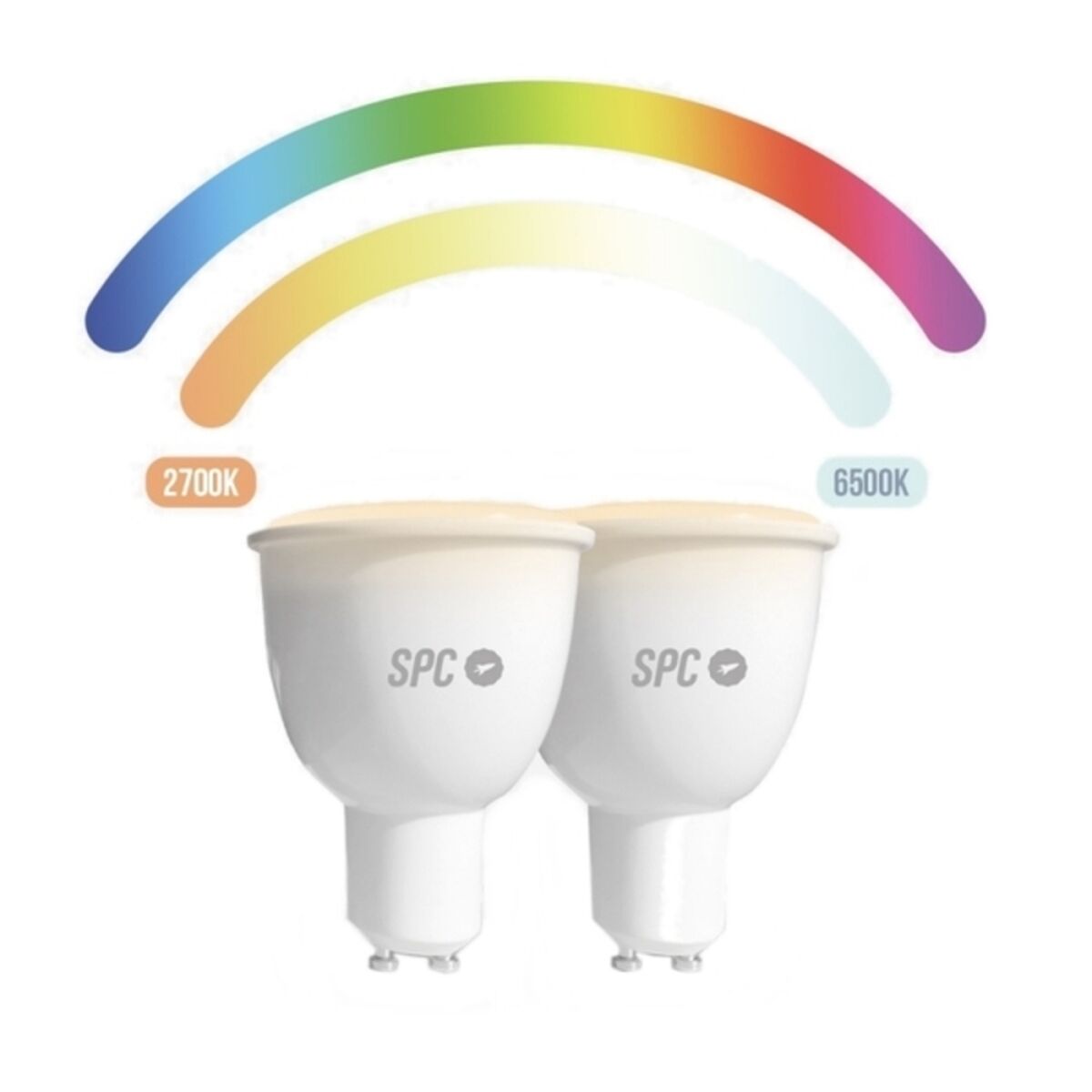 Smart-Lampa SPC AURA450 RGB GU10 WiFi 5,5W LED - 10