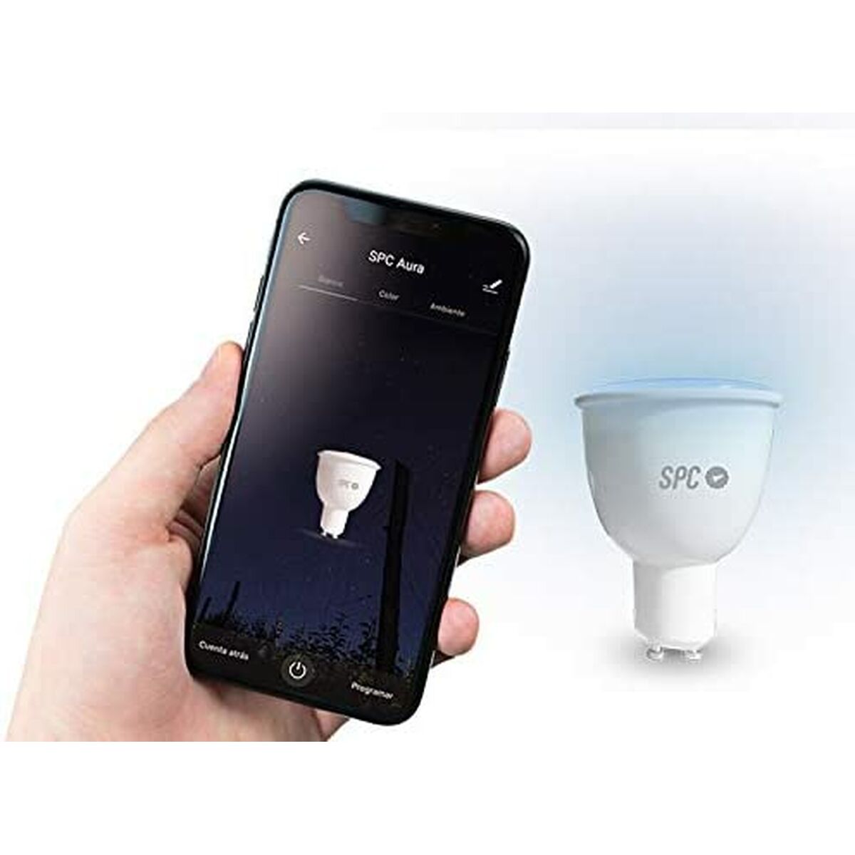 Smart-Lampa SPC AURA450 RGB GU10 WiFi 5,5W LED - 14