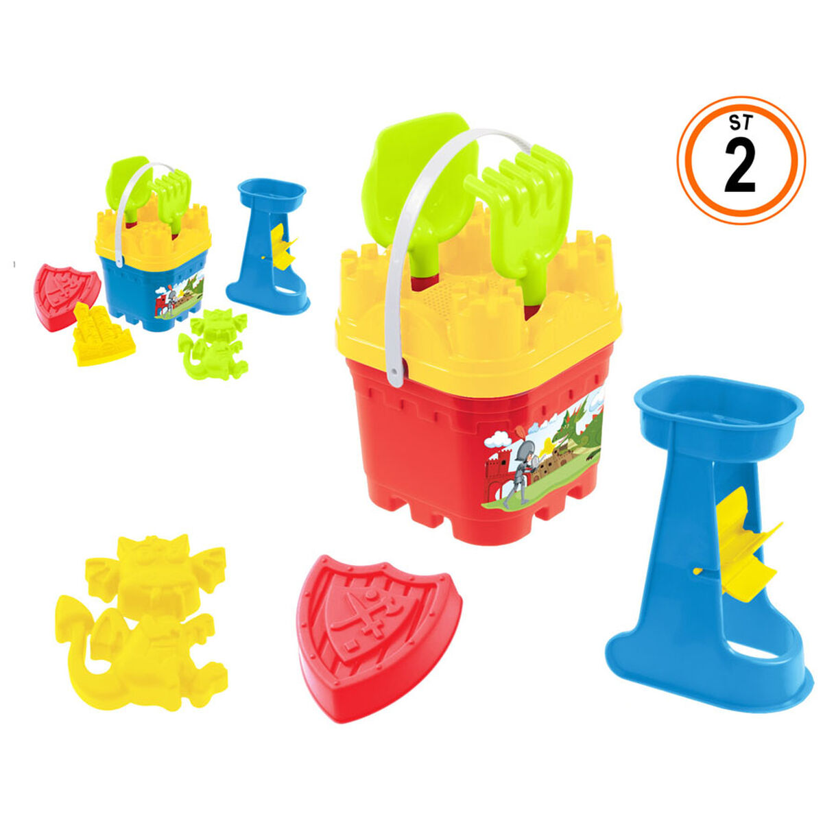 Hink för Stranden Multicolour 37 x 14 cm - 3