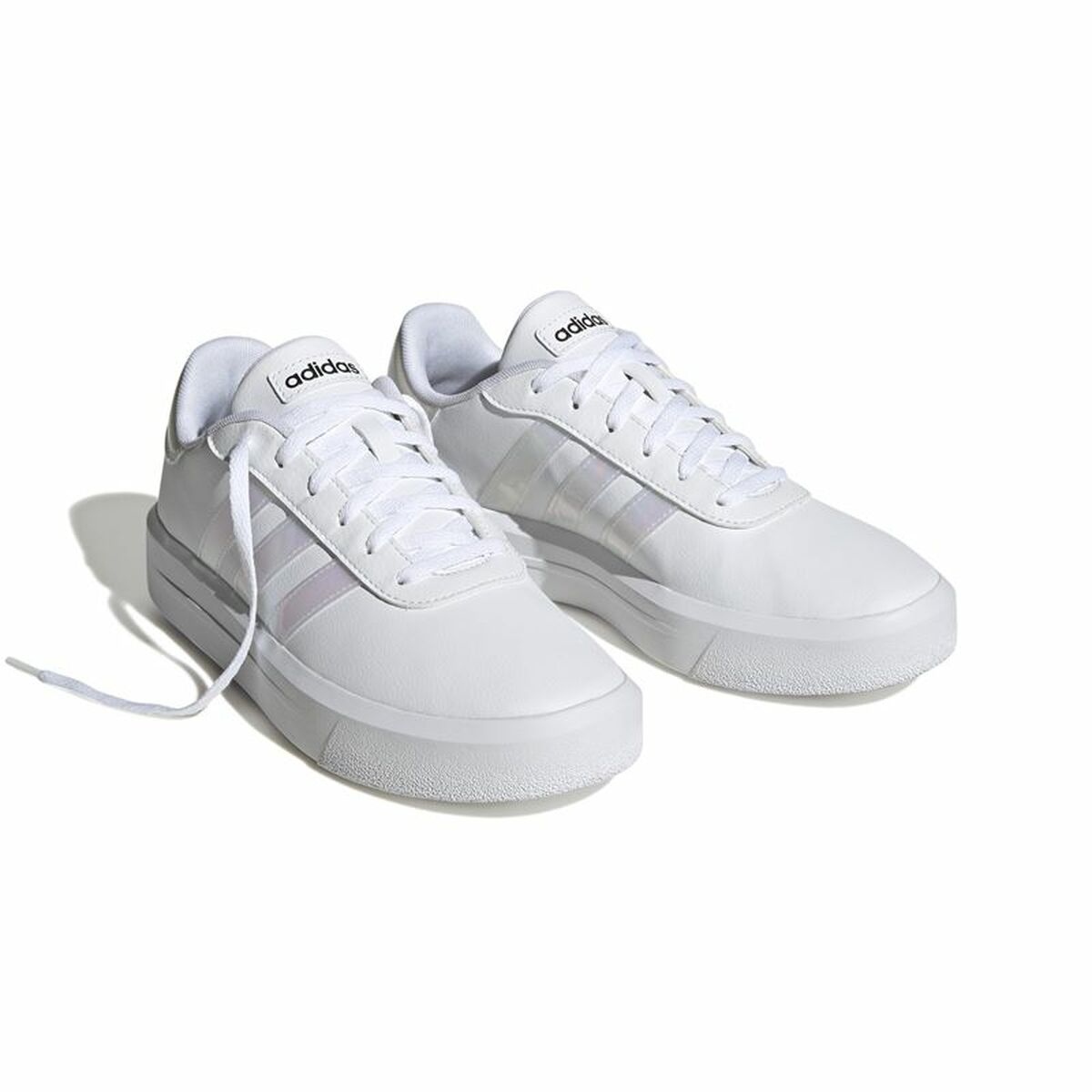 Gymnastiksko, Dam Adidas Court Platform Vit - 5