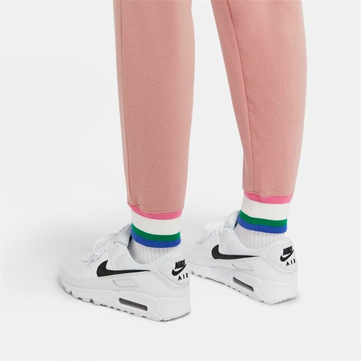 Långa träningsbyxor Nike Kvinna Rosa - 4