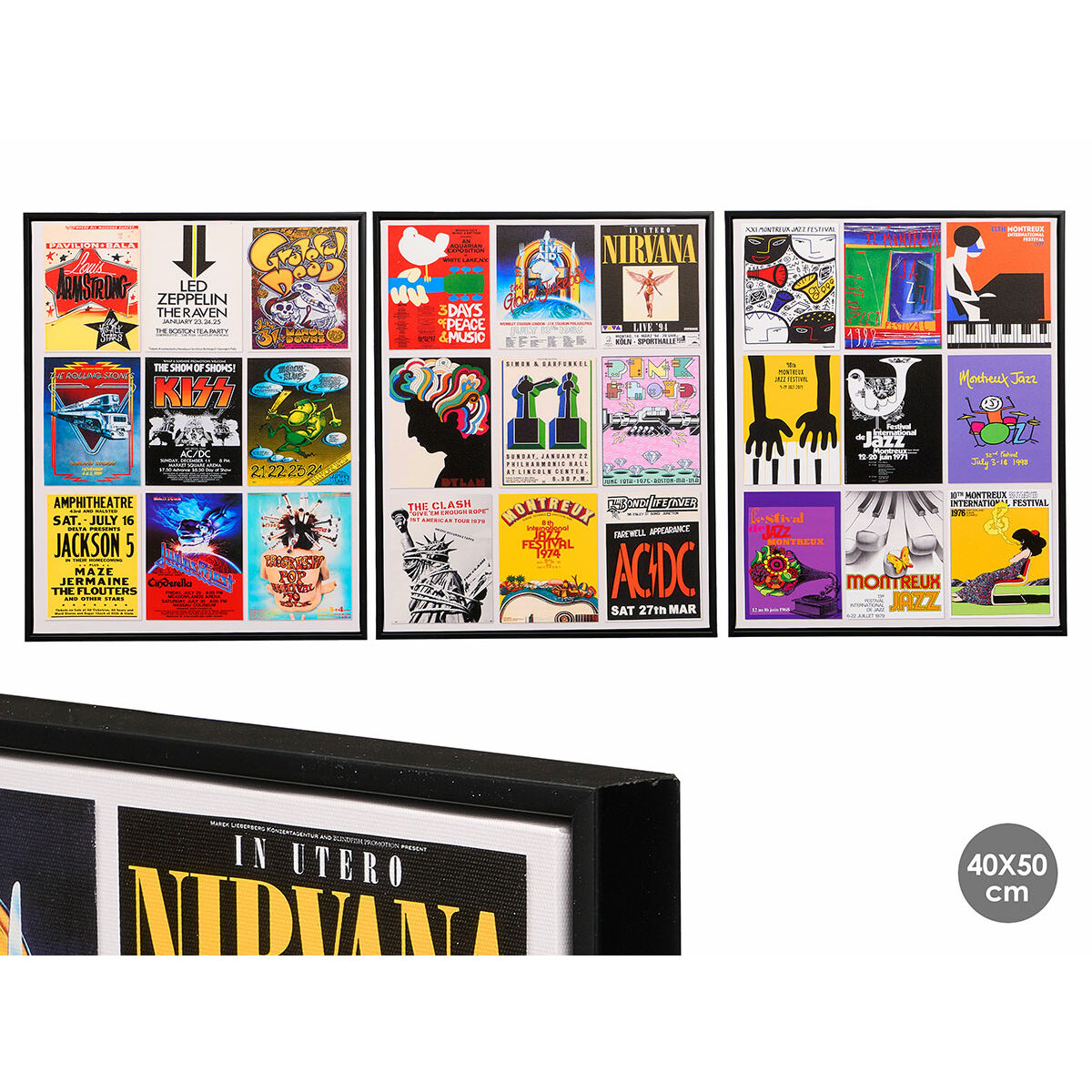 Kanvas Gift Decor Musik 40 x 2 x 50 cm (6 antal) - 2