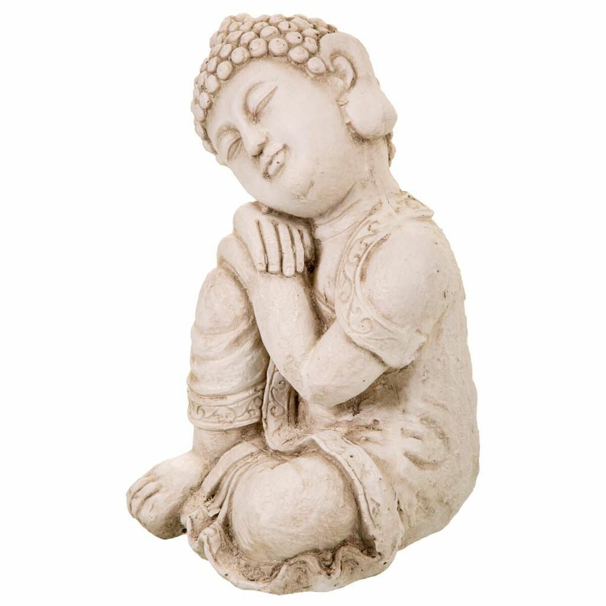 Prydnadsfigur Alexandra House Living Grå Buddha 25 x 34 x 25 cm