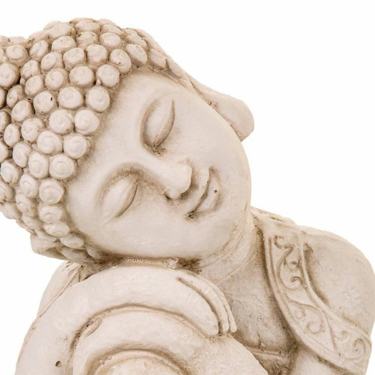 Prydnadsfigur Alexandra House Living Grå Buddha 25 x 34 x 25 cm - 5