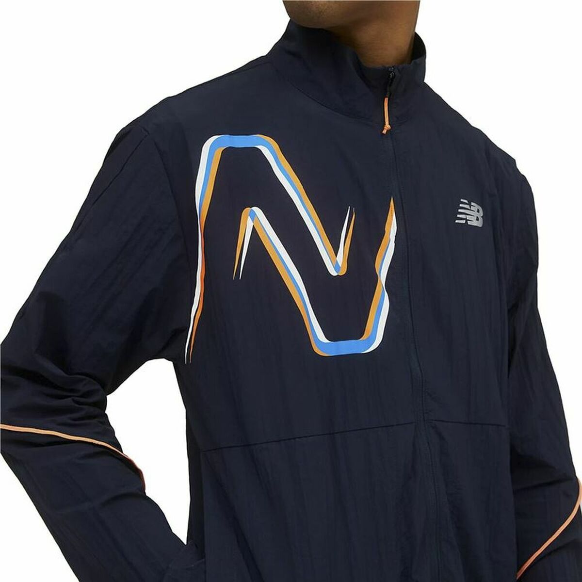 Vindjacka New Balance Mörkblå - 4