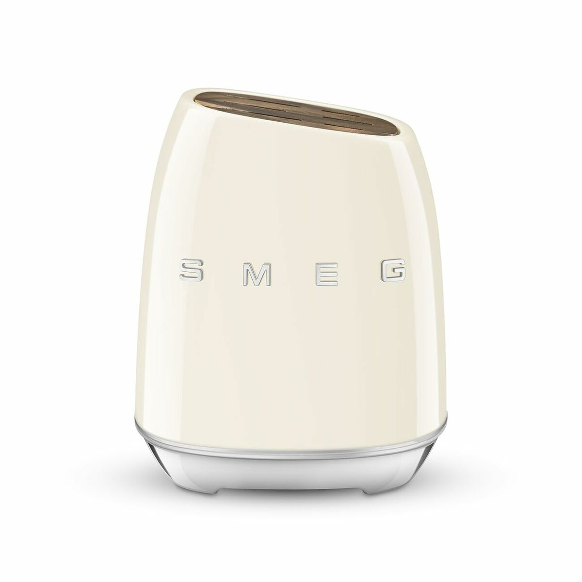 Set med köksknivar och hållare Smeg KBSF02CR Kräm - 2