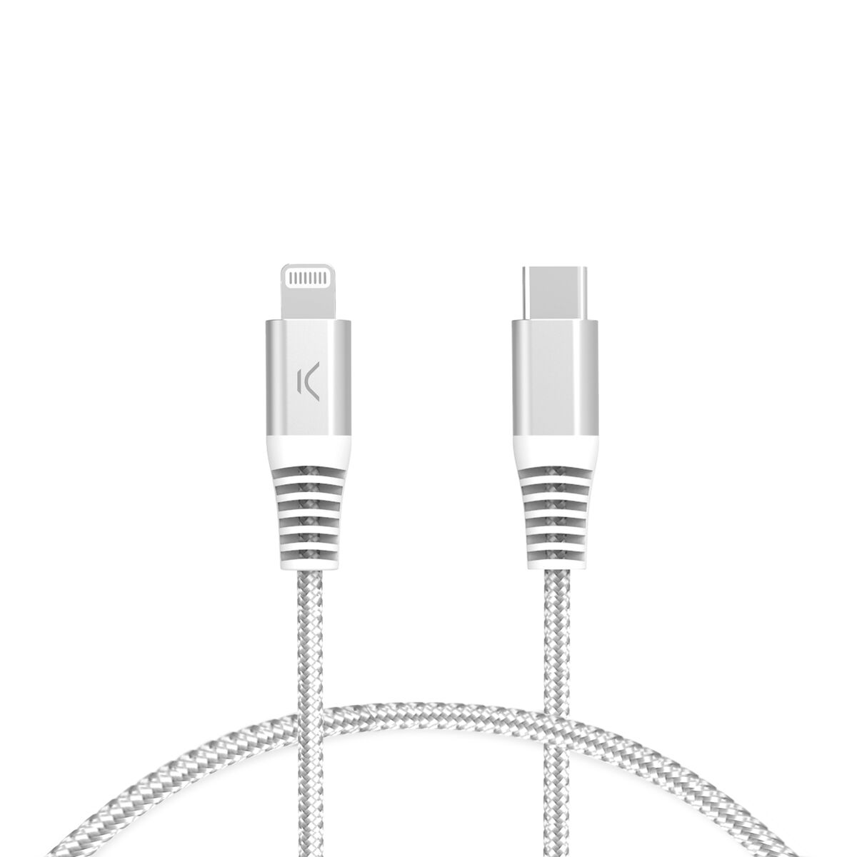 Kabel USB-C till Lightning KSIX Grå