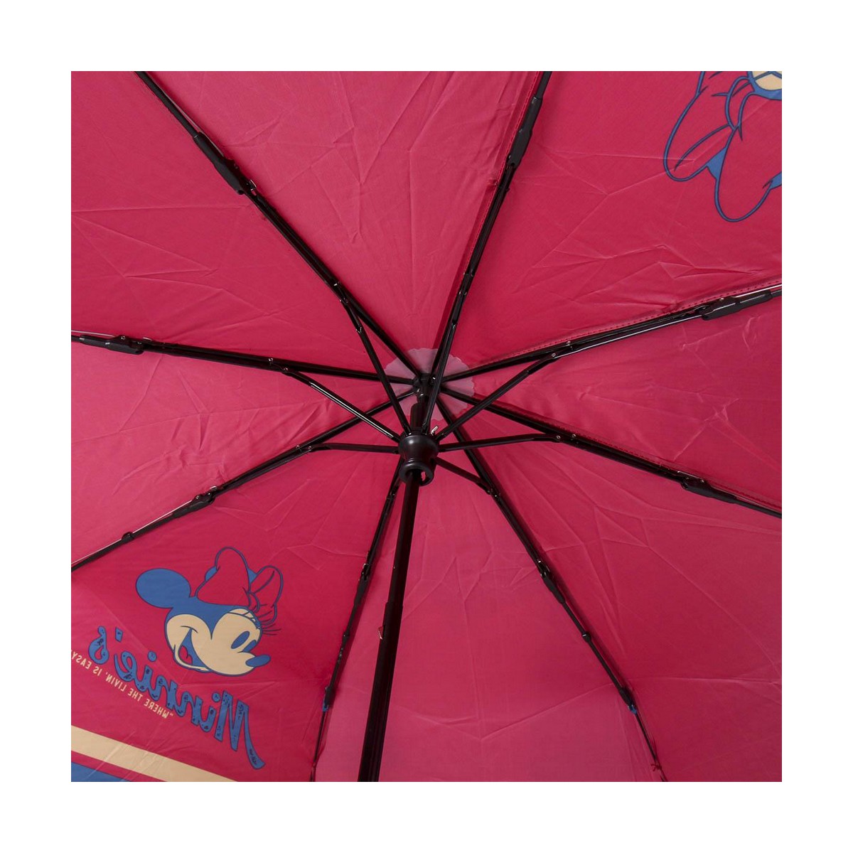 Hopfällbart paraply Minnie Mouse Röd (Ø 97 cm) - 2