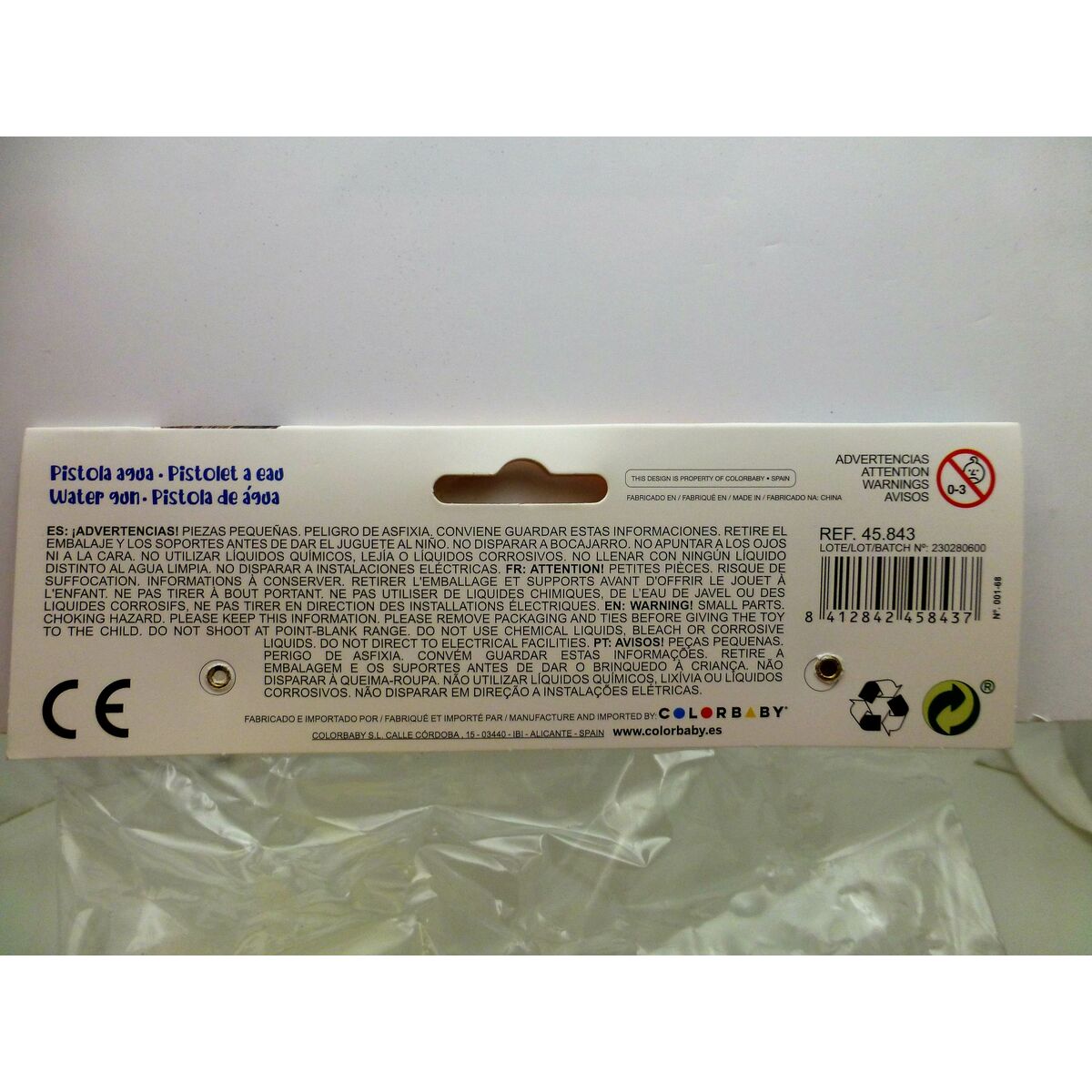 Vattenpistol Colorbaby 40 x 13,5 x 4,8 cm (12 antal) - 2