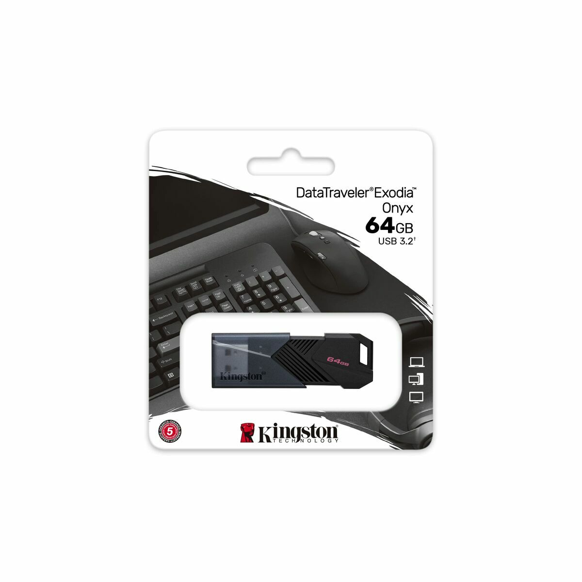USB-minne Kingston DTXON/64GB Svart 64 GB - 4