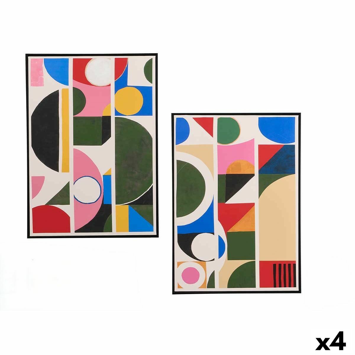 Kanvas Gift Decor Abstrakt 50 x 3 x 70 cm (4 antal)