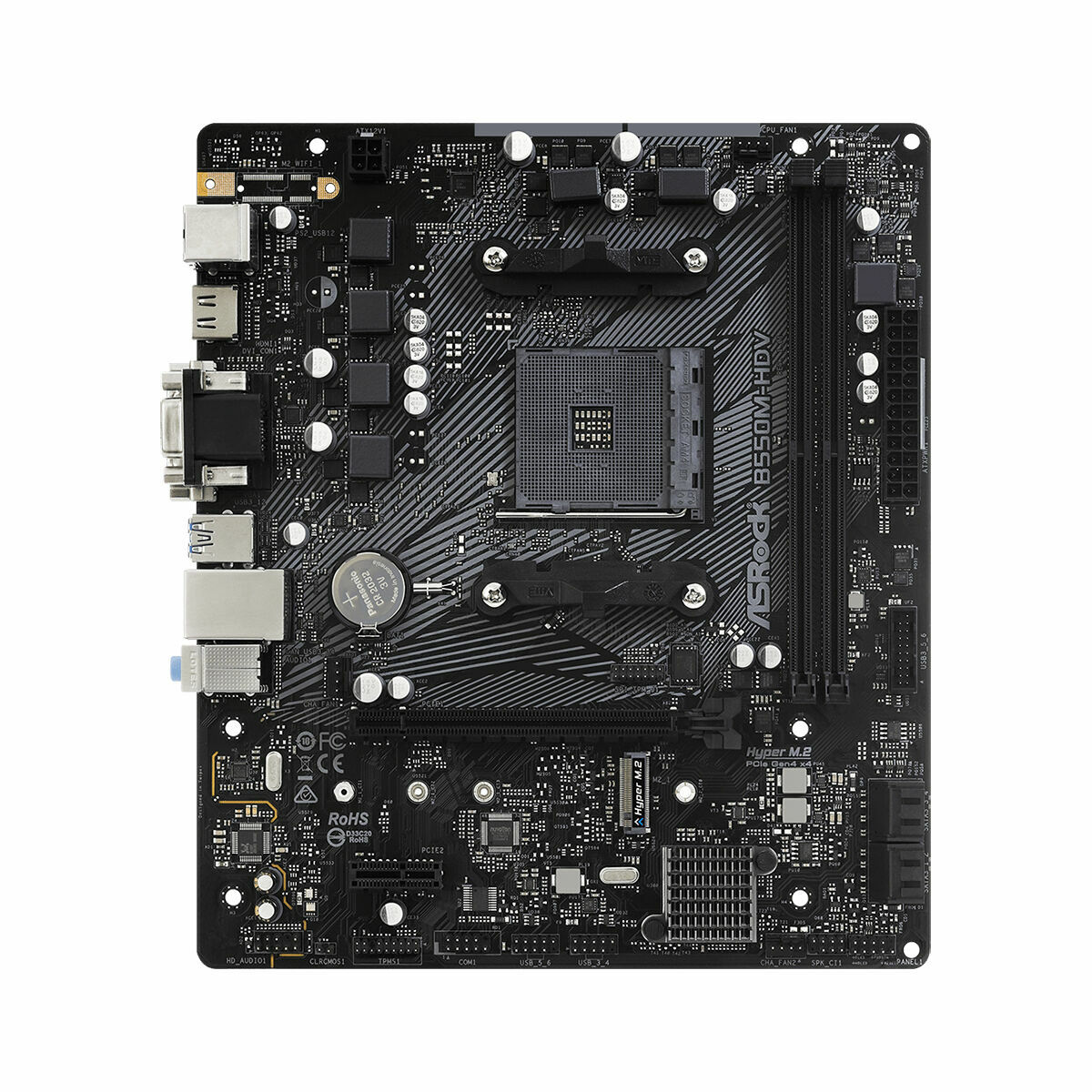 Moderkort ASRock B550M-HDV AMD AM4 AMD B550 - 2