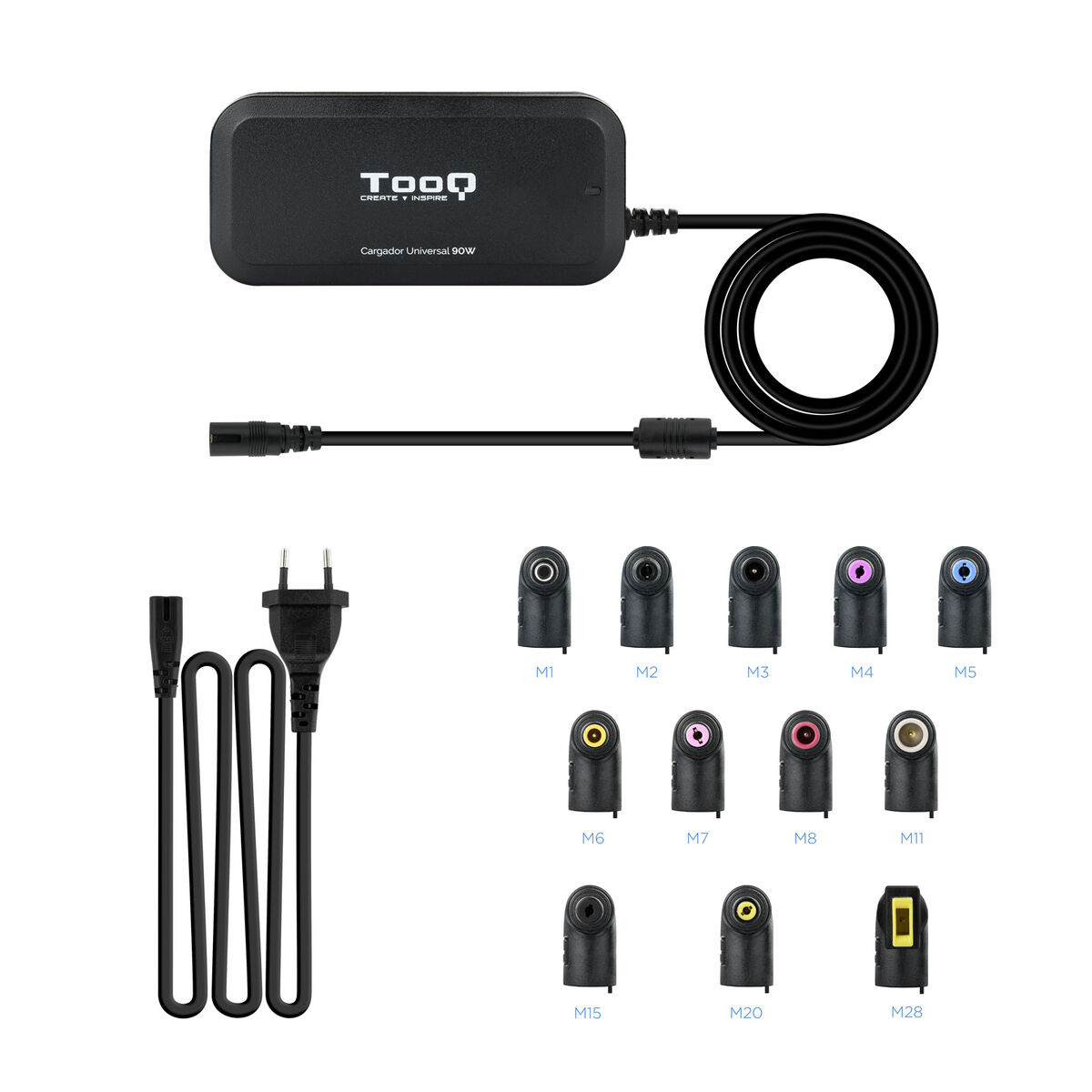 Laptopladdare TooQ TQLC-90BS02AT 90 W 90W - 5