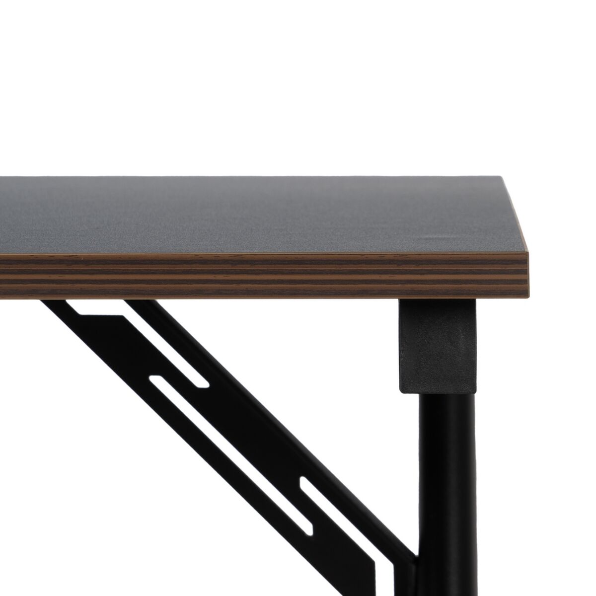 Skrivbord Trä MDF Svart Naturell 120 x 60 x 75 cm - 5