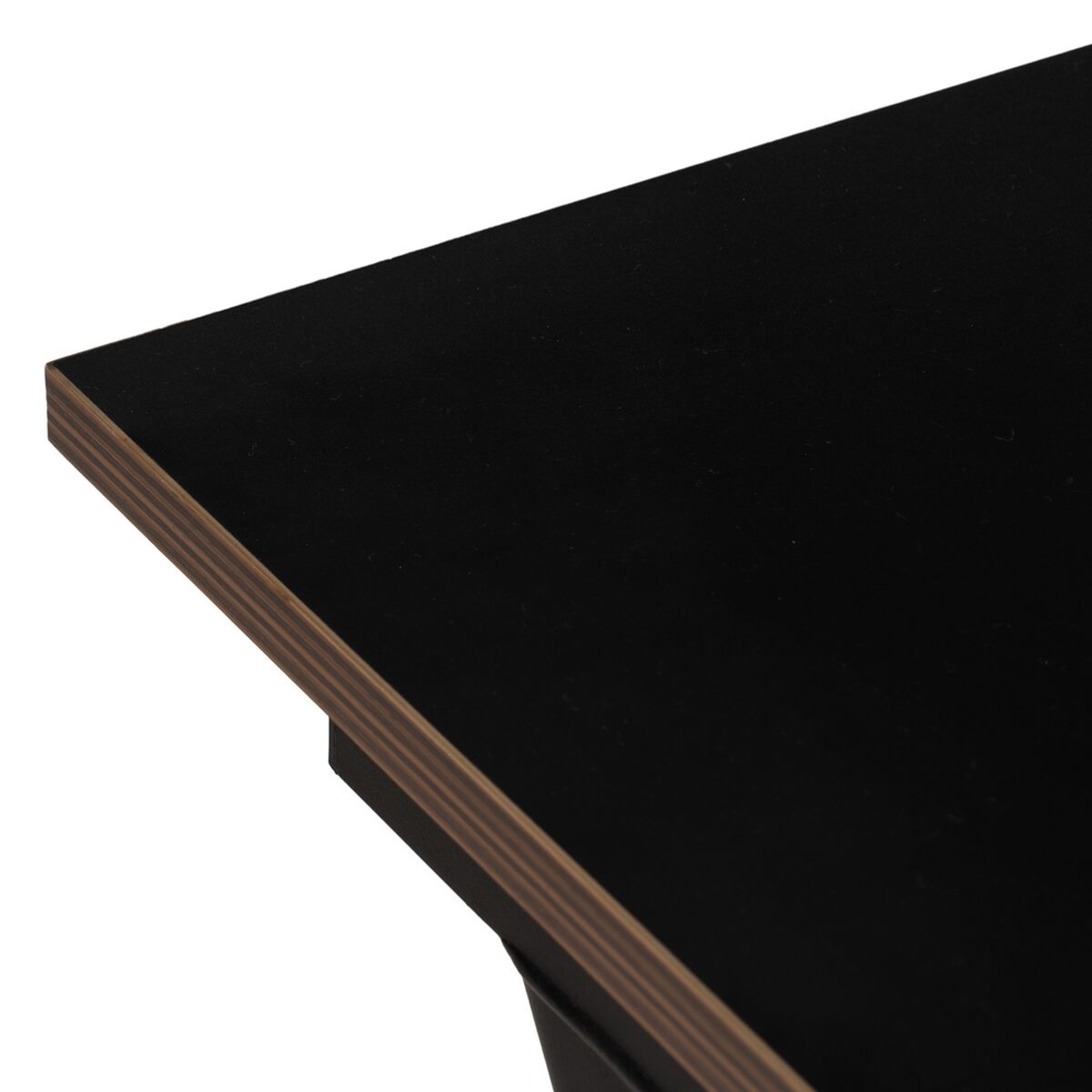 Skrivbord Trä MDF Svart Naturell 120 x 60 x 75 cm - 3