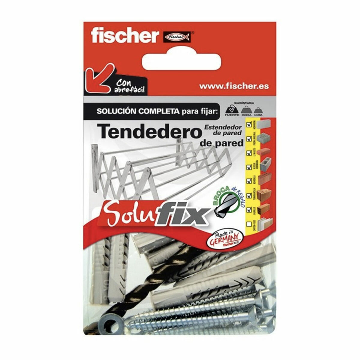 Fästsats Fischer Solufix 502681 Torklina - 2