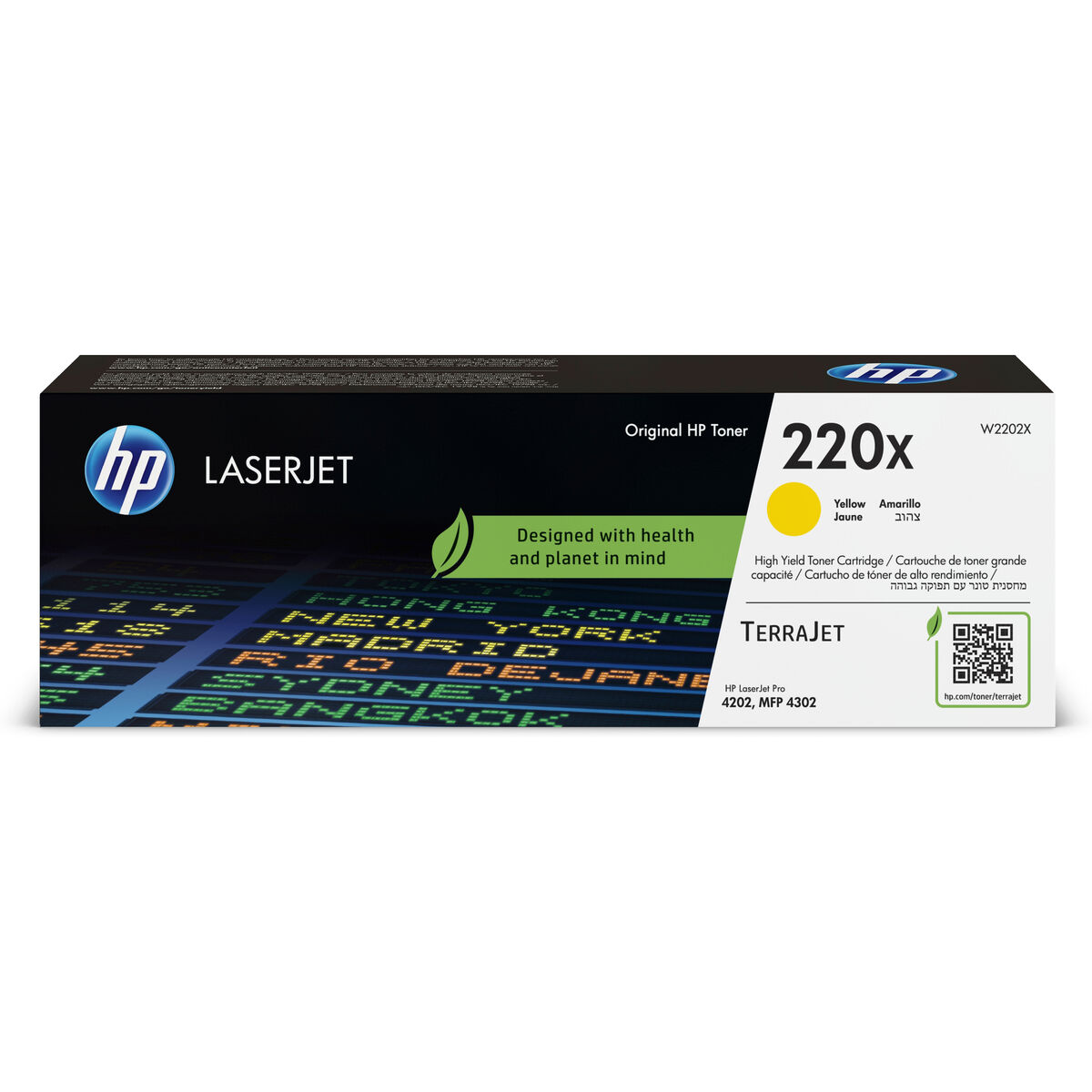 Original Toner HP W2202X Gul (1 antal)