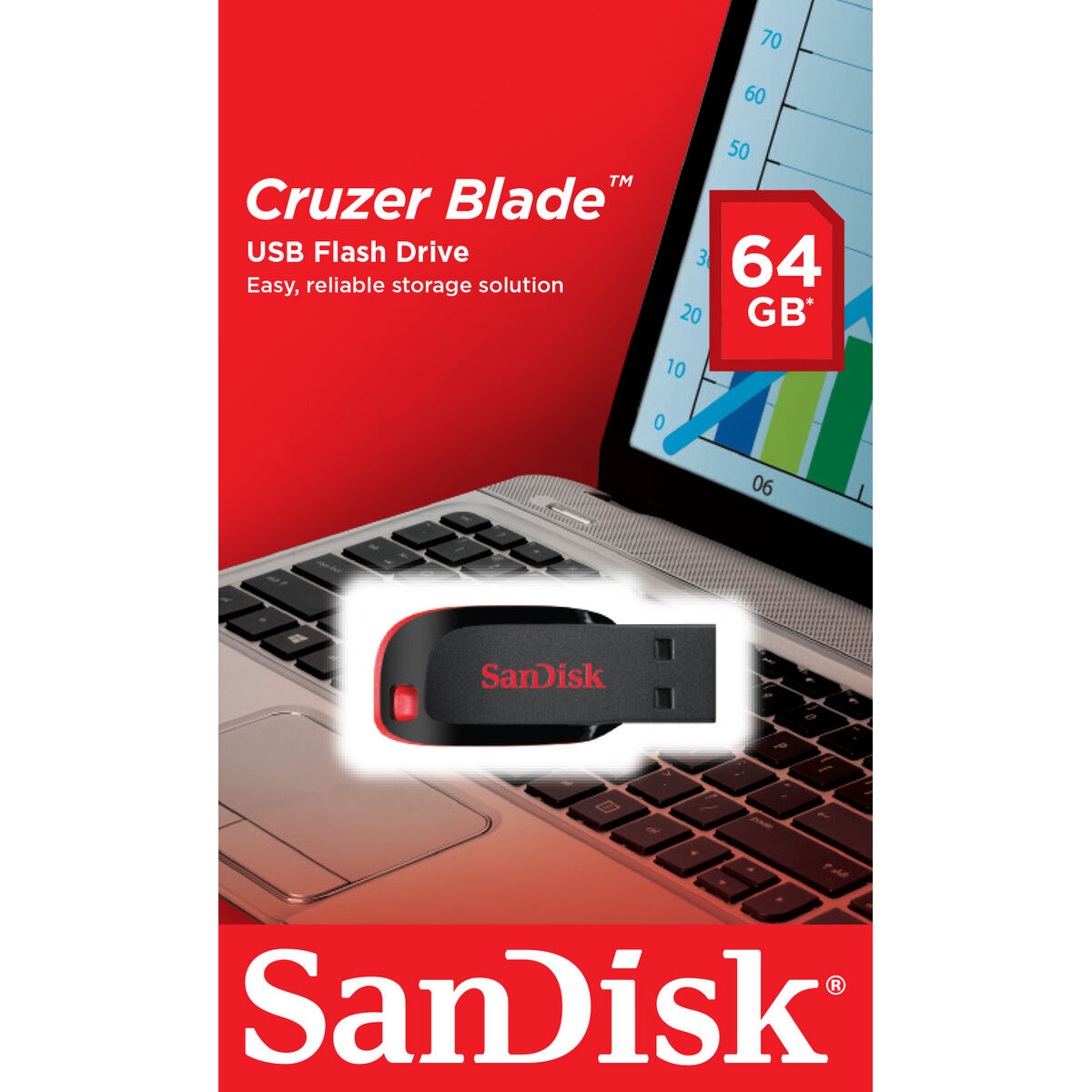 Minnessticka SanDisk SDCZ50-064G-B35 64 GB Svart - 2