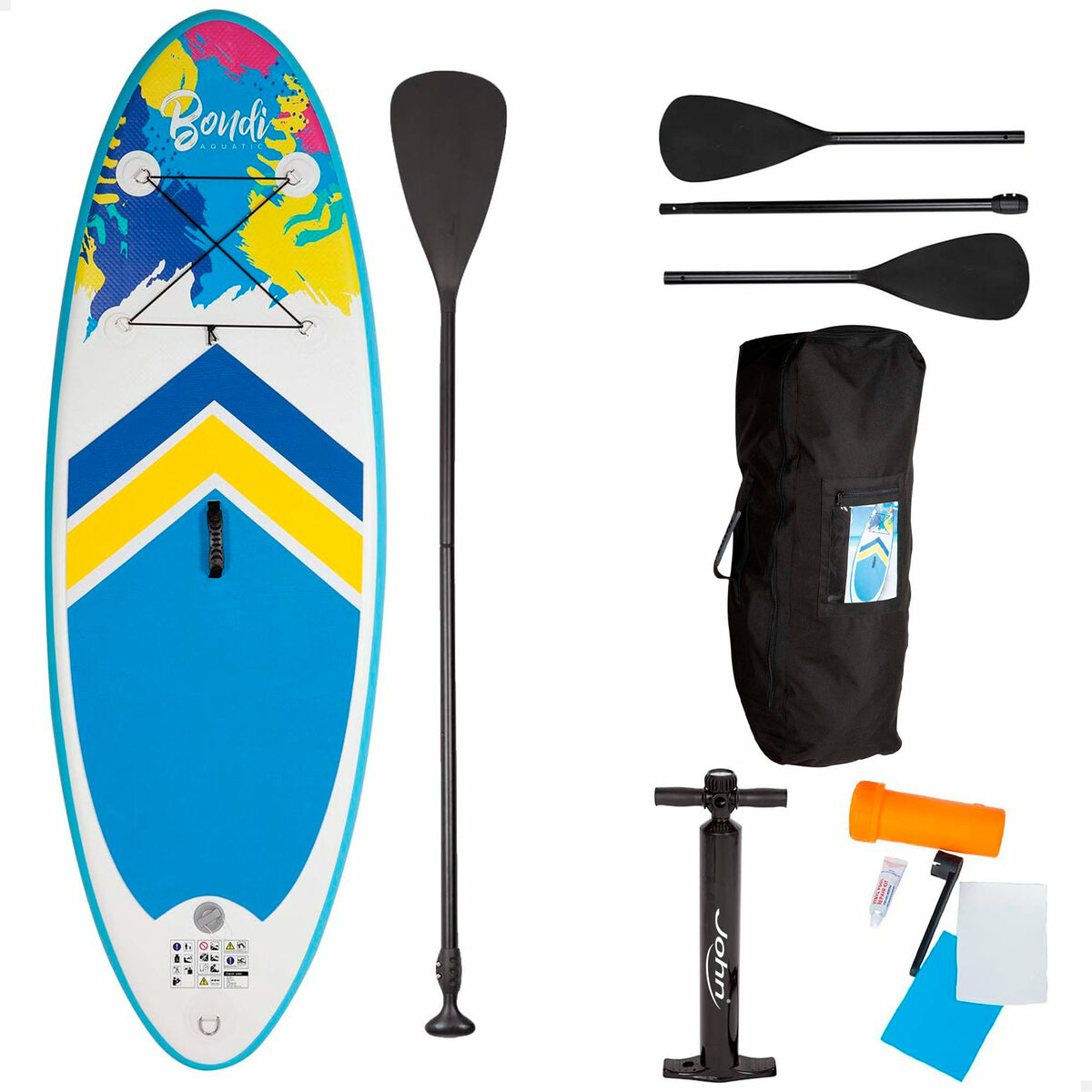 Uppblåsbara Paddle Surfbräda med tillbehör John Toys
