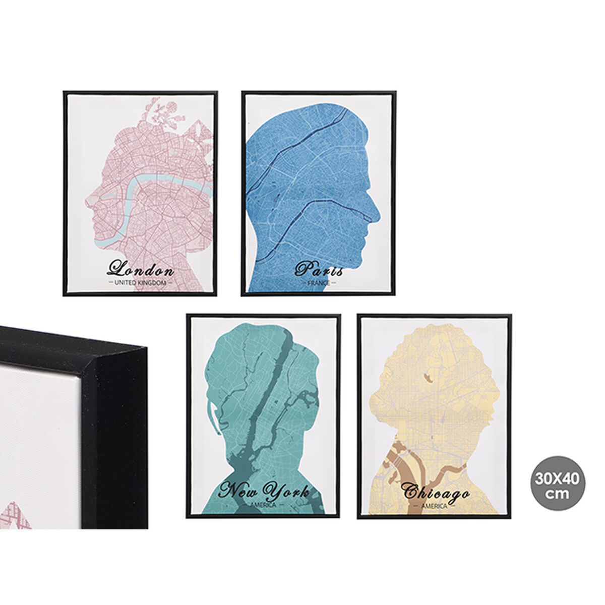 Kanvas Gift Decor Royalty 30 x 3 x 40 cm (8 antal) - 3