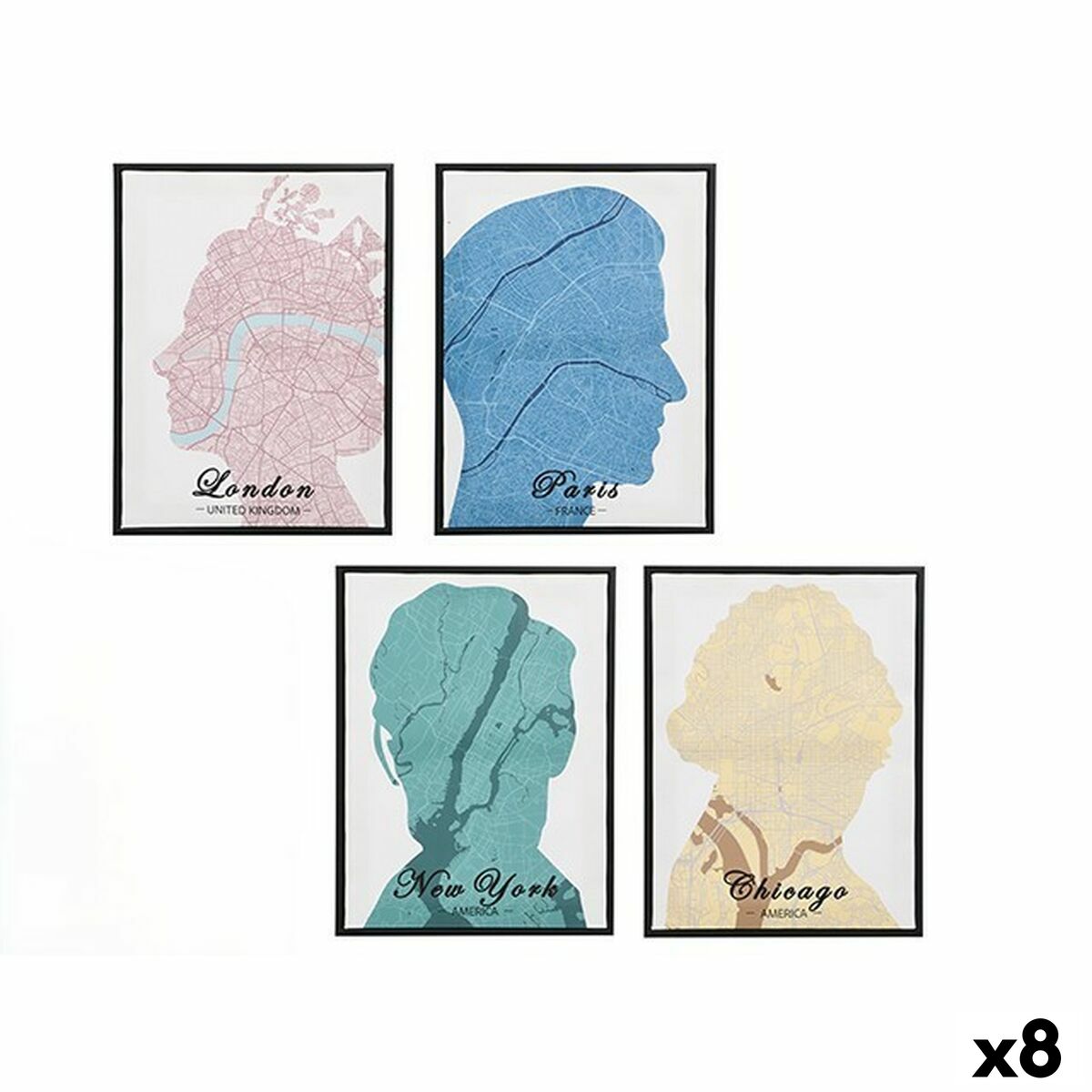 Kanvas Gift Decor Royalty 30 x 3 x 40 cm (8 antal)