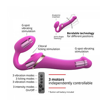 Vibrator Strap-on-me 6017425 Rosa
