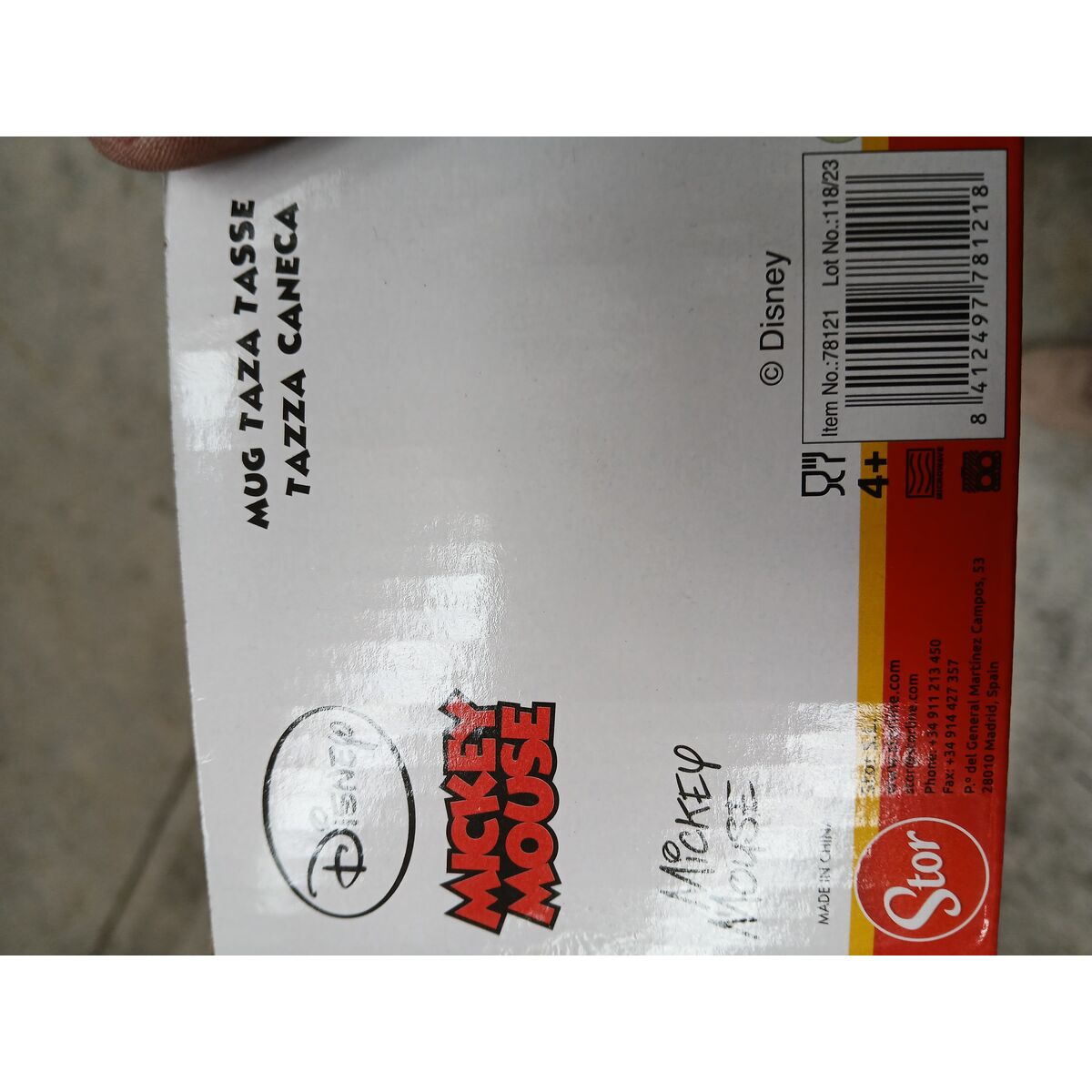 Mugg Mickey Mouse Happy Smiles 325 ml (11,7 x 10 x 8,7 cm) - 2