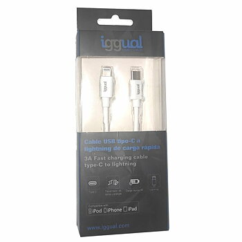 Kabel USB-C till Lightning iggual IGG317761