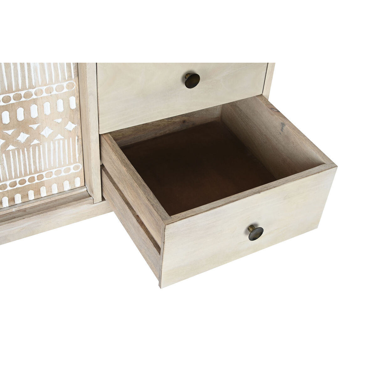 Skänk DKD Home Decor Vit Naturell Mangoträ 145 x 42 x 75 cm - 8