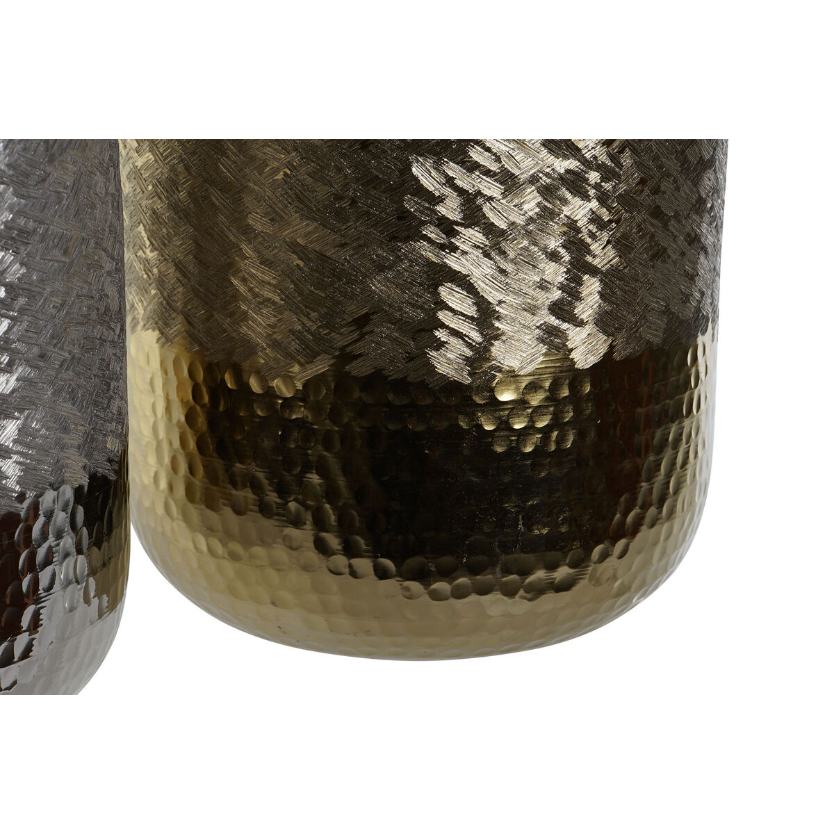 Vas DKD Home Decor Gyllene Silvrig Aluminium Modern 22 x 22 x 33 cm (2 antal) - 2