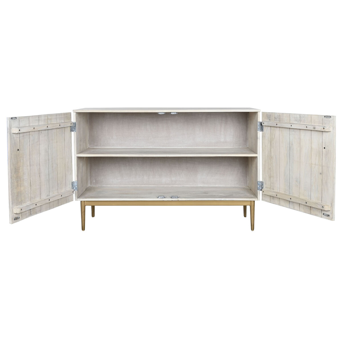 Skänk Home ESPRIT Vit Gyllene 120 x 45 x 80 cm - 3