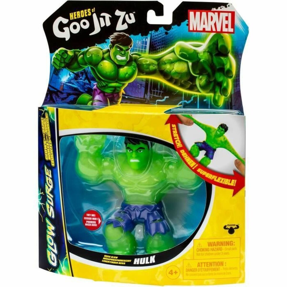 Actionfigurer Goo Jit Zu Hulk Glow Surge - 4