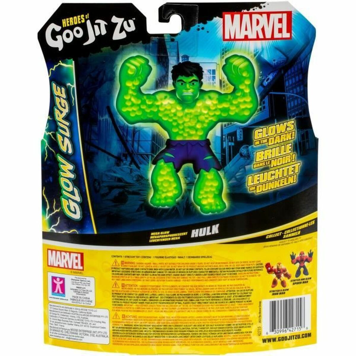 Actionfigurer Goo Jit Zu Hulk Glow Surge - 2