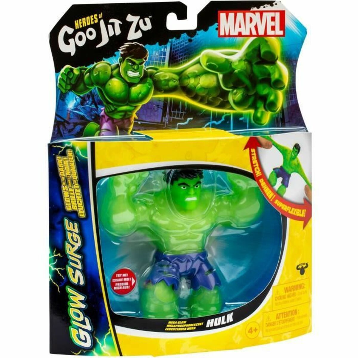 Actionfigurer Goo Jit Zu Hulk Glow Surge - 3