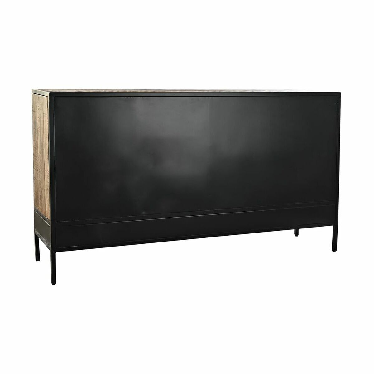 Skänk DKD Home Decor Brun Svart Metall Mangoträ 160 x 40 x 90 cm - 7