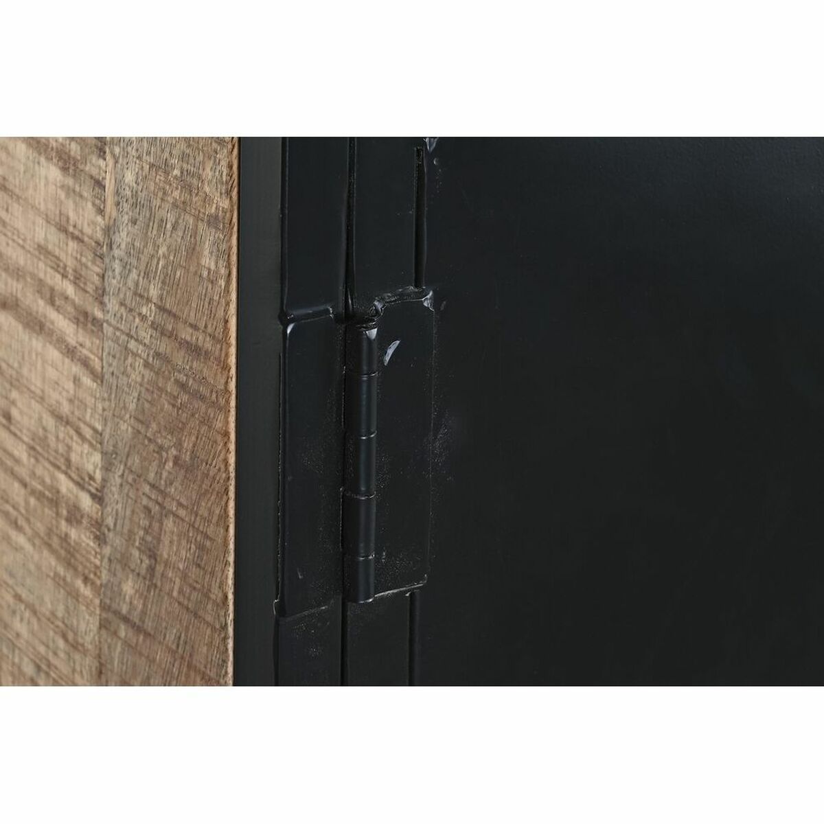 Skänk DKD Home Decor Brun Svart Metall Mangoträ 160 x 40 x 90 cm - 6