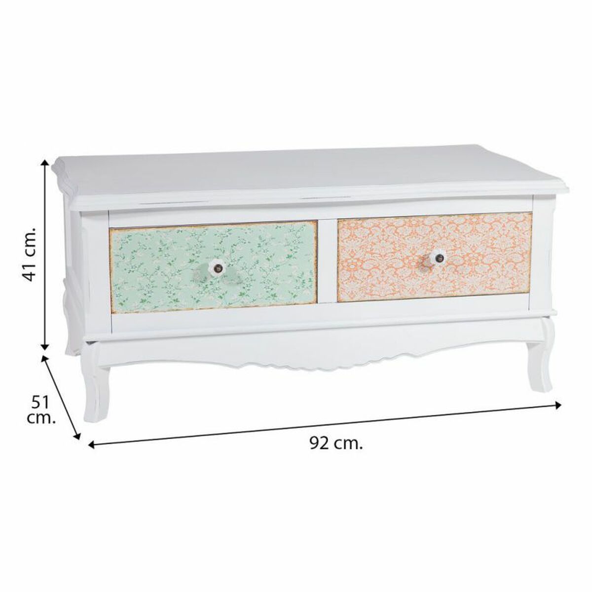 Avlastningsmöbler Alexandra House Living Vit 52 x 41 x 92 cm - 4