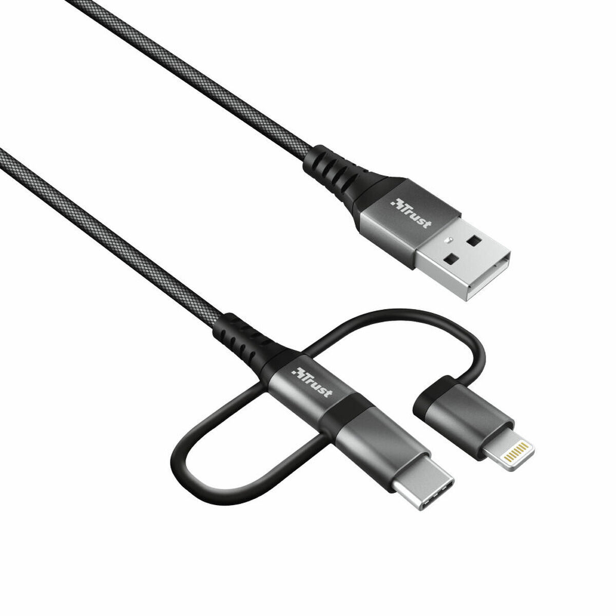 USB-kabel Trust 23572                USB A Svart - 2