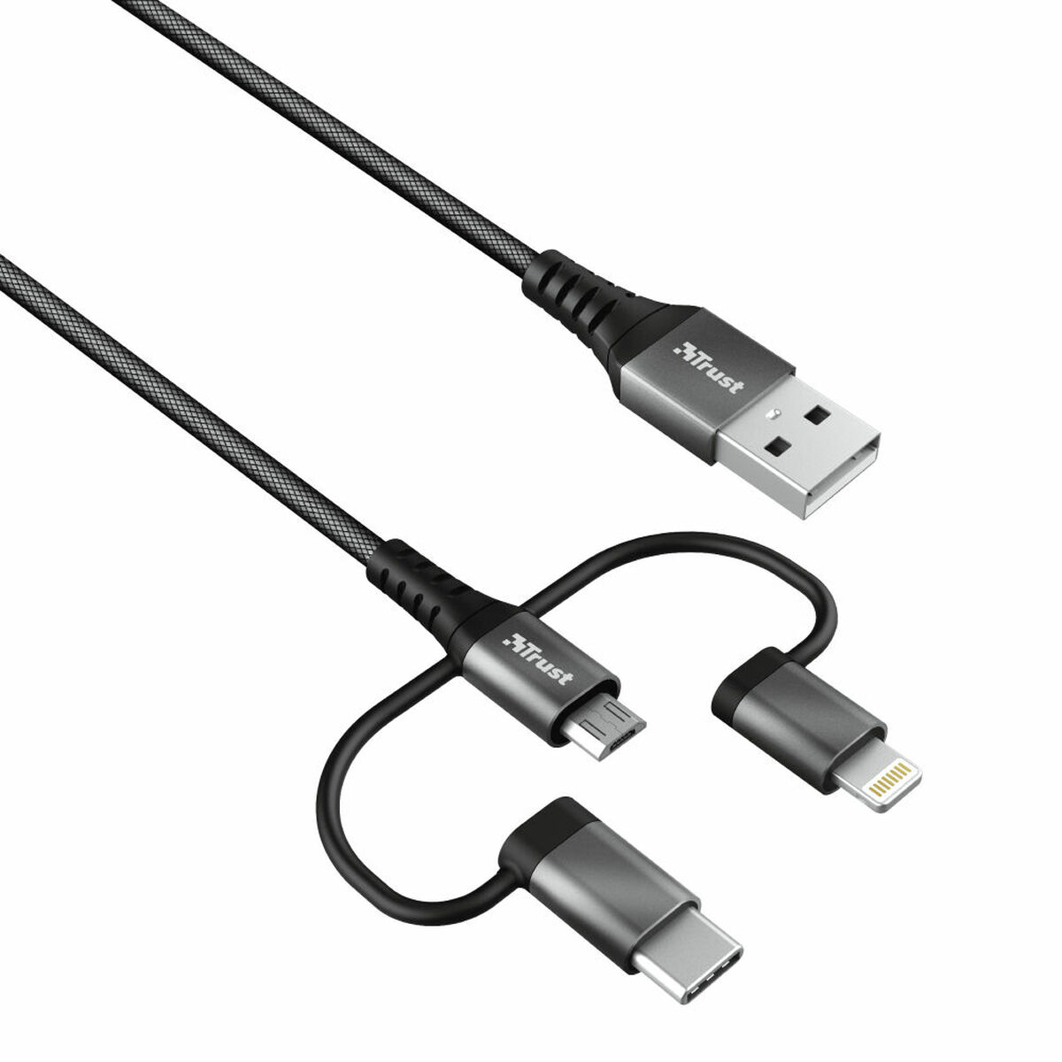 USB-kabel Trust 23572                USB A Svart