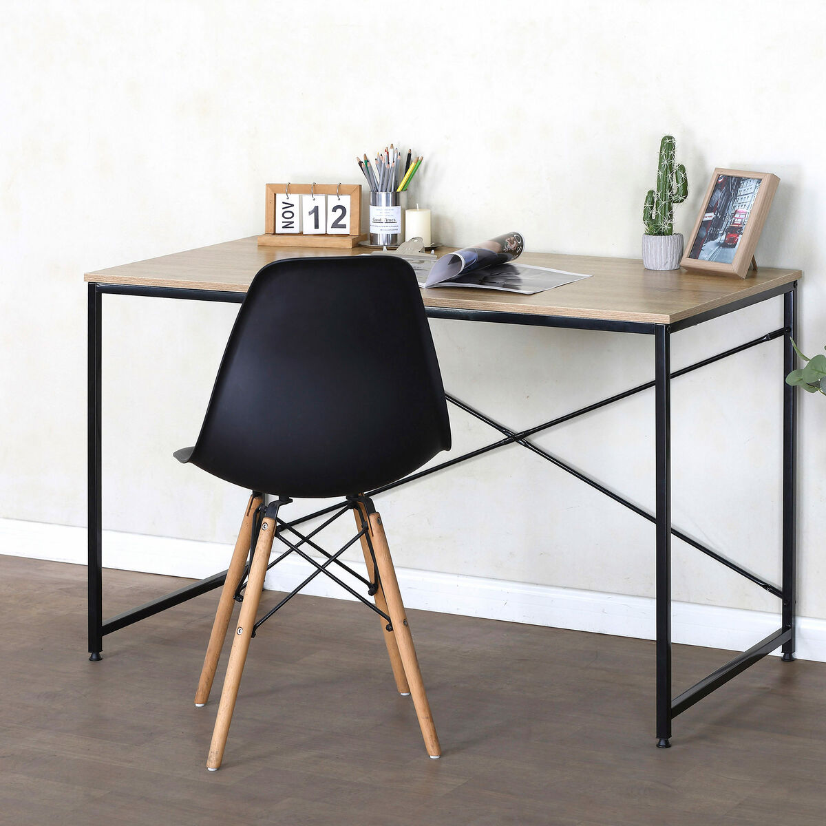 Skrivbord Max Home Stål Melamin spånskiva 120 x 71 x 60 cm - 2