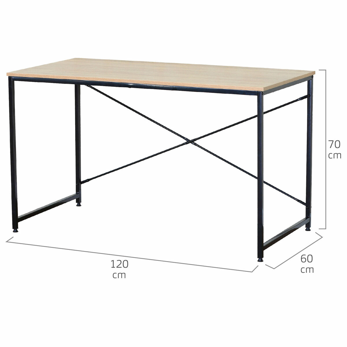 Skrivbord Max Home Stål Melamin spånskiva 120 x 71 x 60 cm - 4