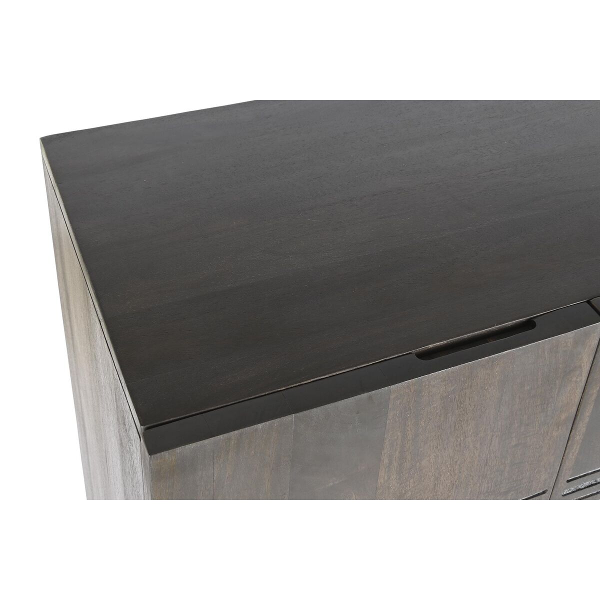Skåp DKD Home Decor Brun Metall Mangoträ 70 x 45 x 142 cm - 3