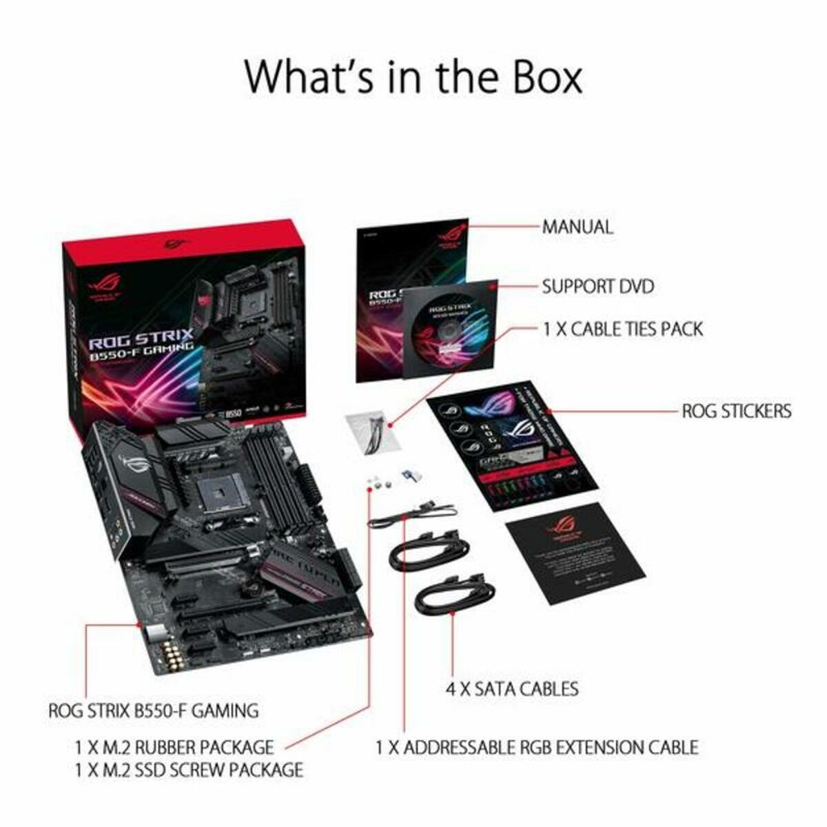 Moderkort Gaming Asus ROG STRIX B550-F GAMING AMD B550 - 2