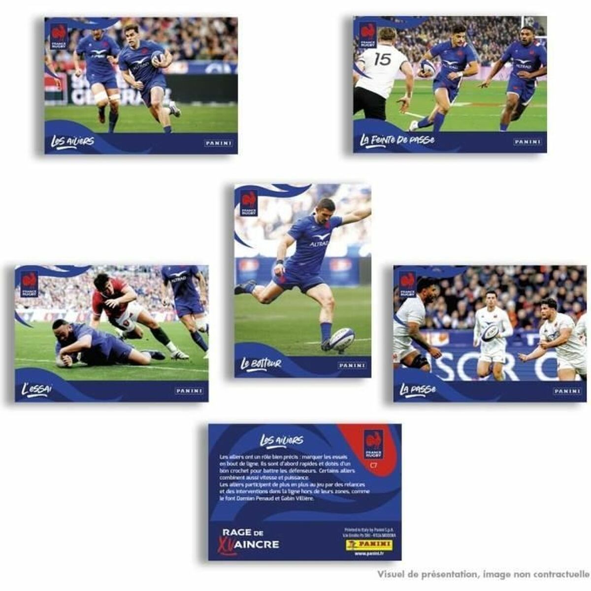 Klistermärkespaket Panini France Rugby 12 Kuvert - 3