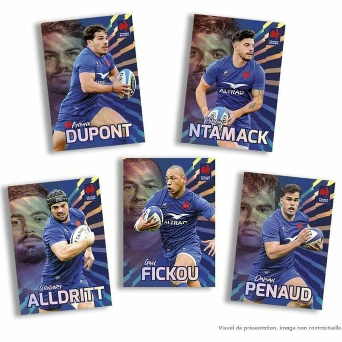 Klistermärkespaket Panini France Rugby 12 Kuvert - 2
