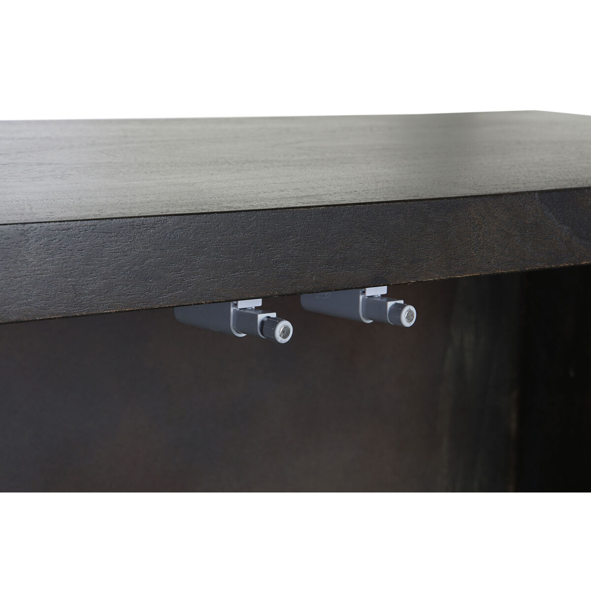 Skänk DKD Home Decor Svart Gyllene Mörkbrun Metall Akaciaträ 160 x 40 x 90 cm - 4