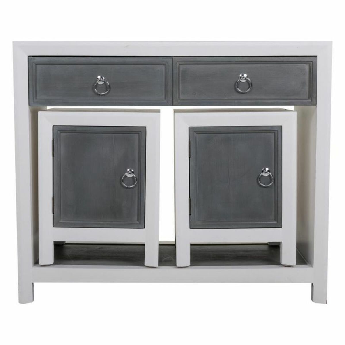 Mottagare Alexandra House Living Vit Grå 40 x 76 x 90 cm 3 Delar - 3